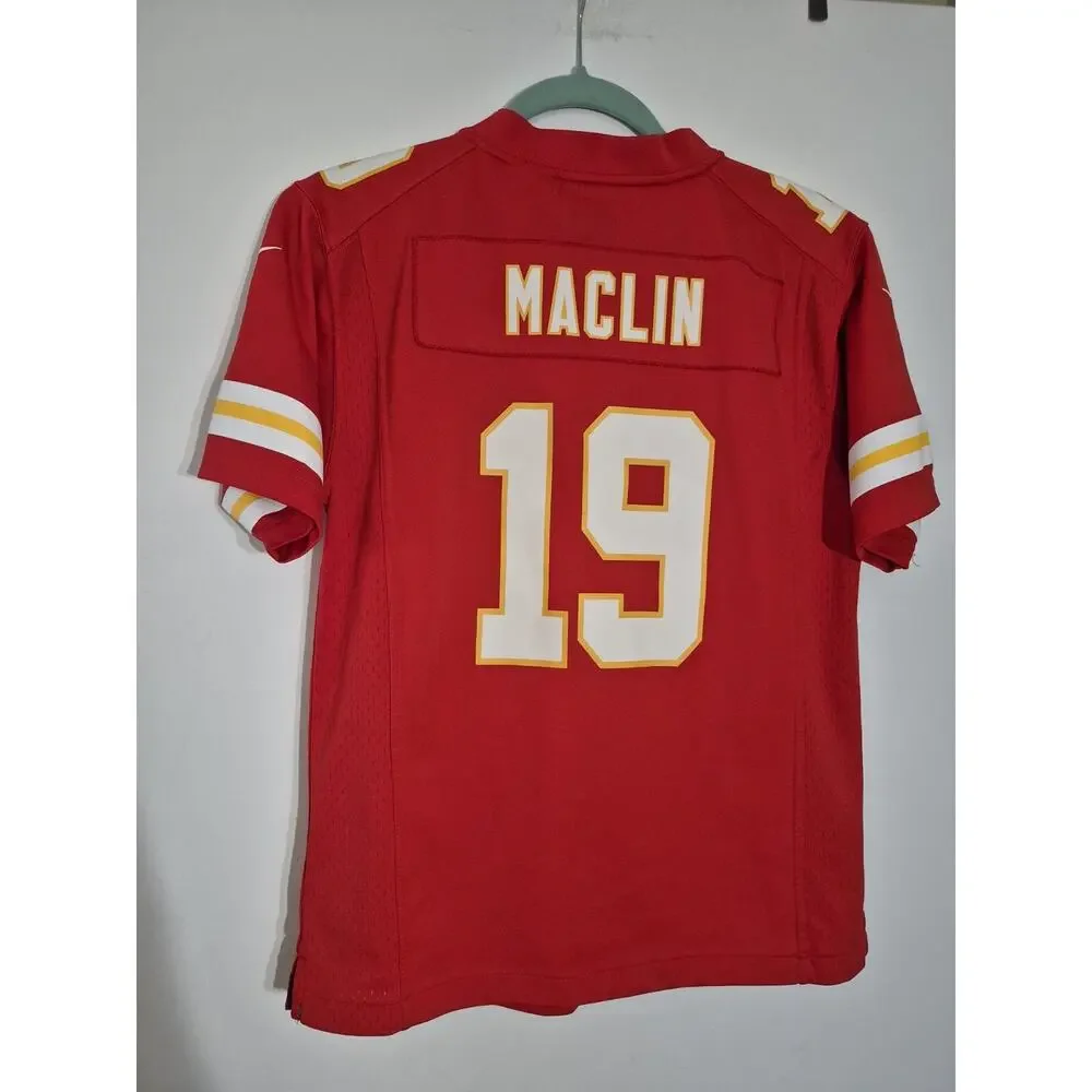 💥 Nike Kansas City Chiefs Jersey #19 Maclin Youth Boys Sz L 14 16 D6